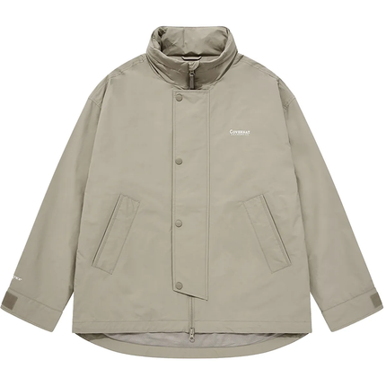 COVERNAT - PERTEX Stand Collar Shell Parka Beige - Jackets - Korean Fashion | 4982-Studio