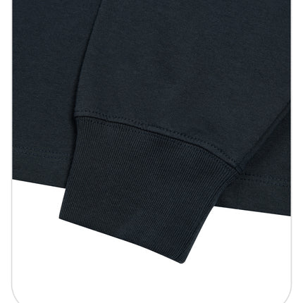 emis - Long Sleeve Chain Stitch T-Shirt - T-Shirts - Korean Fashion | 4982-Studio