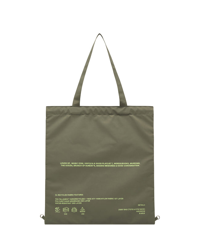 Mur - Lover recycle 2way ecobag - Totes & Shoppers - Korean Fashion | 4982-Studio