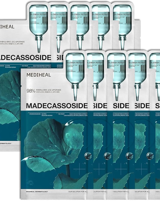 MEDIHEAL - MADECASSOSIDE Mask Pack of 10 - K-Beauty - Korean Fashion | 4982-Studio
