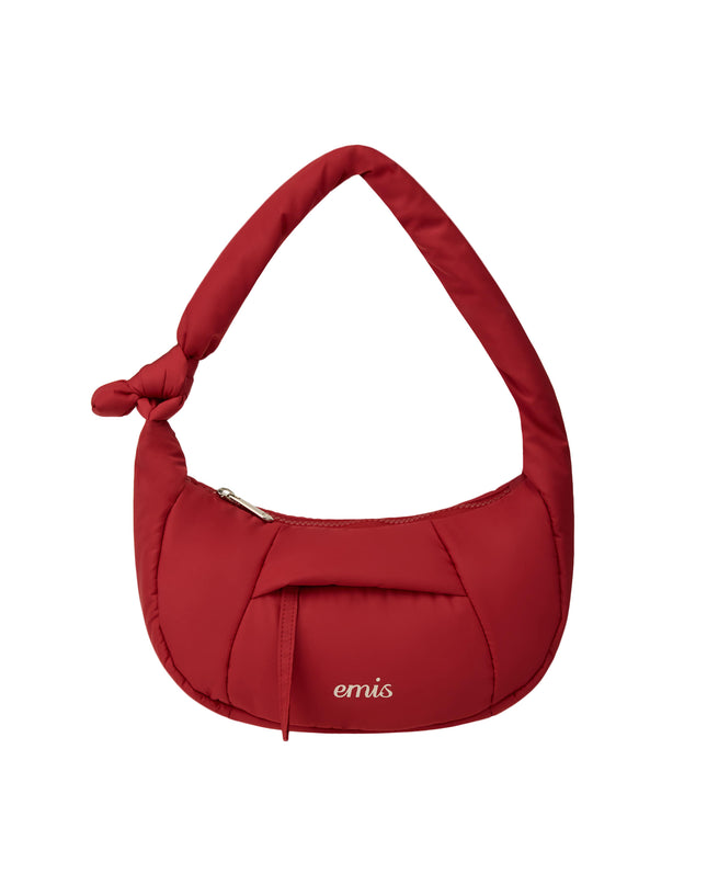 emis - Padded Zip Pocket Hobo Bag - Clutches & Mini Bags - Korean Fashion | 4982-Studio
