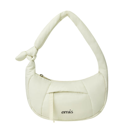 emis - Padded Zip Pocket Hobo Bag - Clutches & Mini Bags - Korean Fashion | 4982-Studio