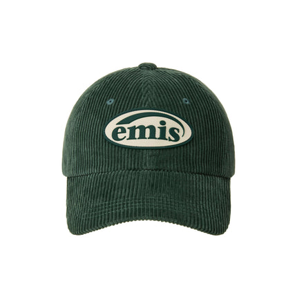 emis - Rubber Patch Corduroy Ball Cap - Caps - Korean Fashion | 4982-Studio