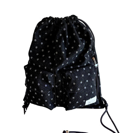POIE - Two pocket string bag - Backpacks - Korean Fashion | 4982-Studio